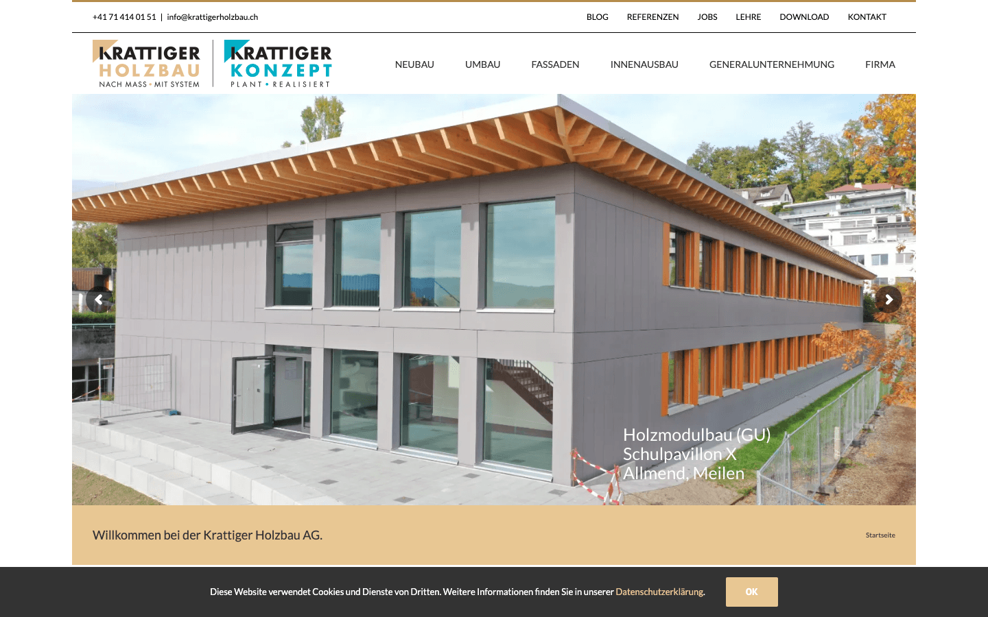 Heute · krattigerholzbau.ch